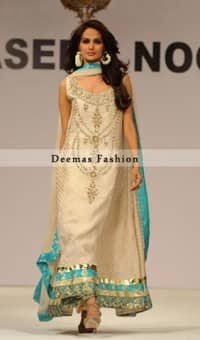 Beige A Line Designer Wears Dress