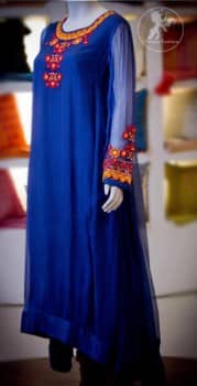 Electric-blue-casual-shirt-trouser