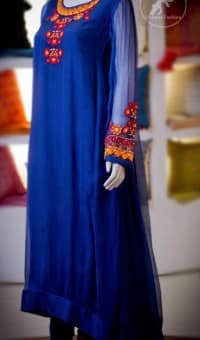 Electric-blue-casual-shirt-trouser
