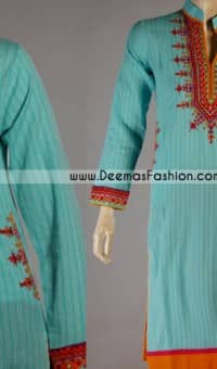 Pakistani-Dress-Turquoise-Kurta