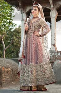 Designer Wear Anarkali Dress - Double Layer Frock - Dupatta