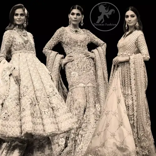 Almond Frock Embroidered Palazzo