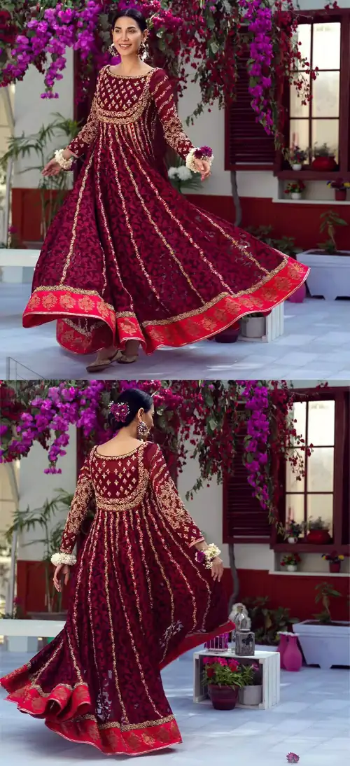 The perfect combination of tradition and class. With a lot of attention to detail, the intricate zardozi work with using