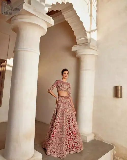 Red Lehenga Blouse – Dupatta