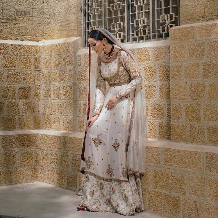Ivory Pishwas Frock – Dupatta