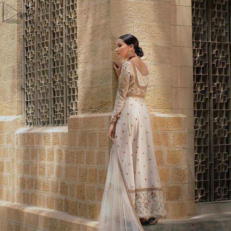 Ivory Pishwas Frock – Dupatta
