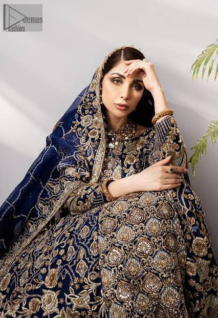 Navy Blue Maxi – Dupatta