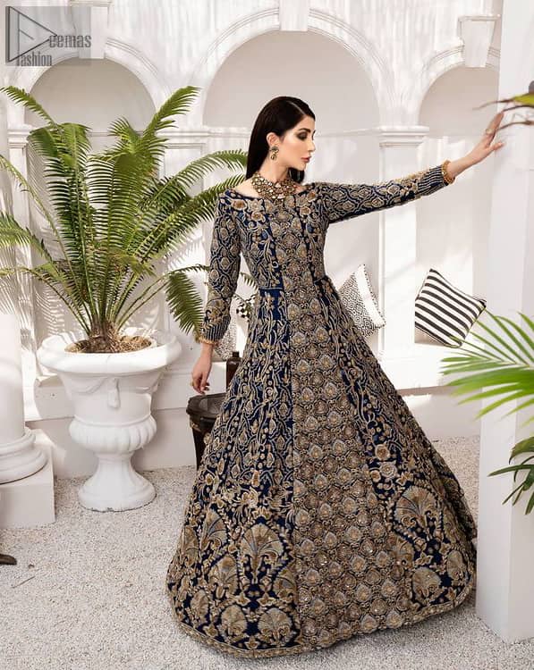 Navy Blue Maxi – Dupatta