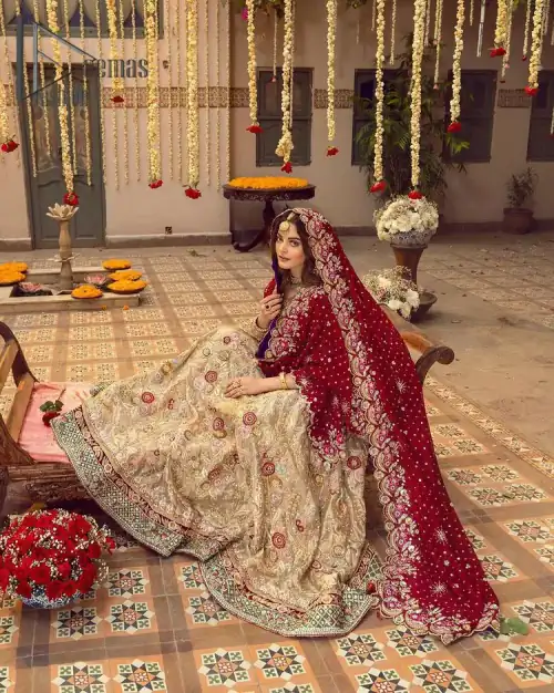 It's distinctive how the new-gen brides are welcoming red and beige shades for their bridal outfits as well. So Welcome