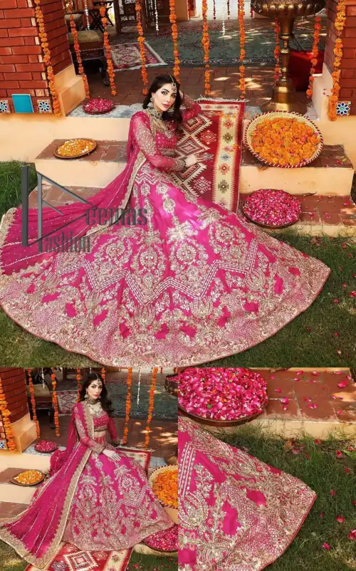 A color splash is always a floral dream. Let your energy shine with these popping Shocking Pink blouse that is