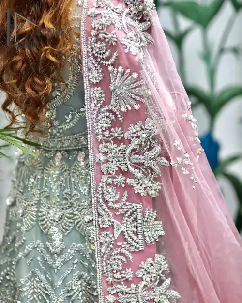 Need a quick fantastic pick for you walima? So you're in the right place. DeemasFashion presents mint green heavy maxi