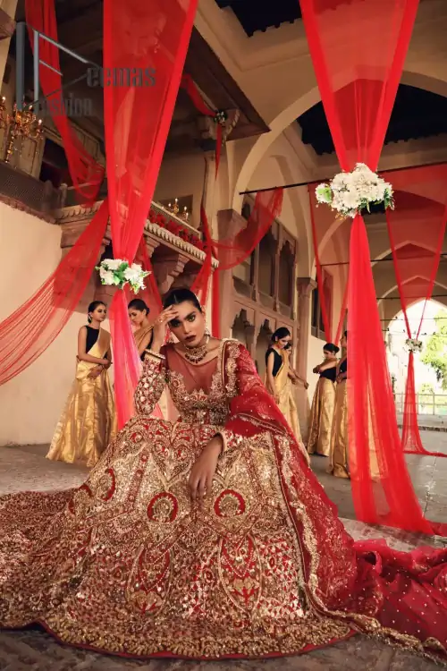Celebrate the most romantic moments of your Big Day in the style of DeemasFashion. The red blouse represents the love