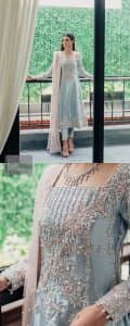 Light Blue Frock – Straight Pants - Image 5