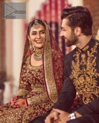 Maroon Traditional Pishwas – Lehenga Dupatta - Image 3