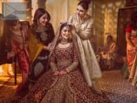 Maroon Traditional Pishwas – Lehenga Dupatta - Image 8