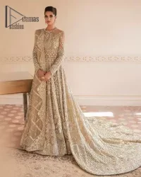 Beige Back Train Maxi – Dupatta - Image 8
