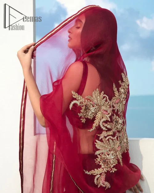 Walking into a new chapter of life with the joy of togetherness and the magic of love. A bright red