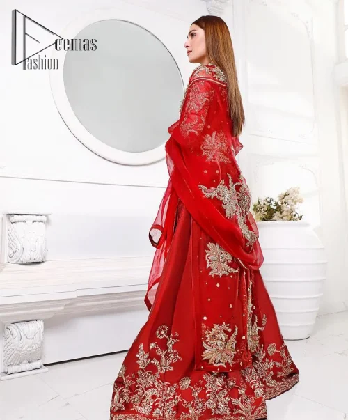 Walking into a new chapter of life with the joy of togetherness and the magic of love. A bright red