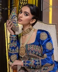 Royal Blue Fit And Flare Maxi - Image 6