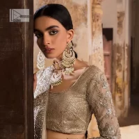 Sliver Blouse – Flare Lehenga n Duppata - Image 2