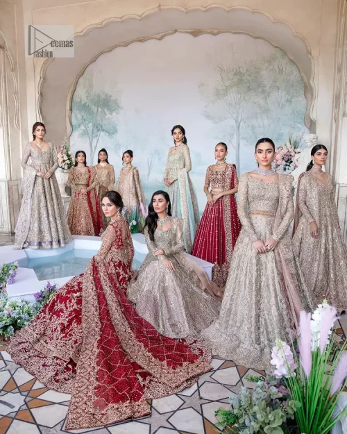 Keep it dreamy and classic with the best DeemasFashion reception wear! The handsome deep red outfit with blouse and lehenga