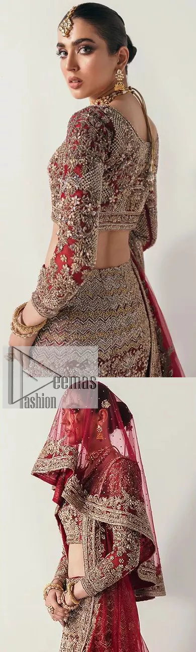 DE Dazzling Diva Wearing Red Heavy Bridal Lehenga at best price in Ludhiana