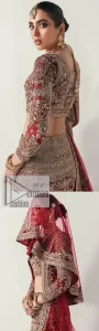 Wine Red Blouse – Fish Cut Lehenga n Dupatta - Image 6