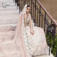 Fawn Front Open Scalloped Maxi – Sharara n Duaptta - Image 10