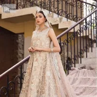 Fawn Front Open Scalloped Maxi – Sharara n Duaptta - Image 12
