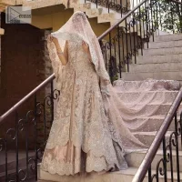 Fawn Front Open Scalloped Maxi – Sharara n Duaptta - Image 13