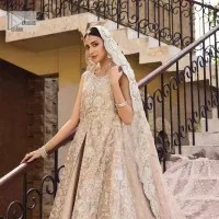 Fawn Front Open Scalloped Maxi – Sharara n Duaptta - Image 14