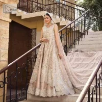 Fawn Front Open Scalloped Maxi – Sharara n Duaptta - Image 17