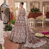 Tea Pink Blouse – Scalloped Lehenga – Dupatta - Image 1