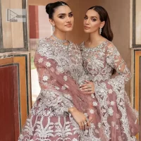 Tea Pink Blouse – Scalloped Lehenga – Dupatta - Image 2