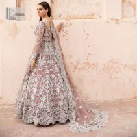 Tea Pink Blouse – Scalloped Lehenga – Dupatta - Image 3