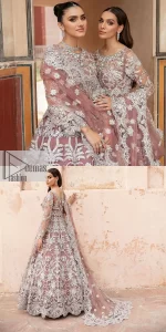Tea Pink Blouse – Scalloped Lehenga – Dupatta - Image 6