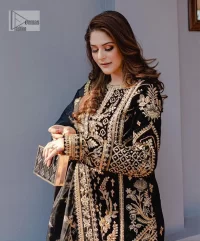 Black Long Shirt – Trousers n Dupatta - Image 5