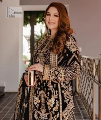 Black Long Shirt – Trousers n Dupatta - Image 1
