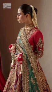 Multiple Colour Maxi – Sky Blue Lehenga n Green Dupatta - Image 11