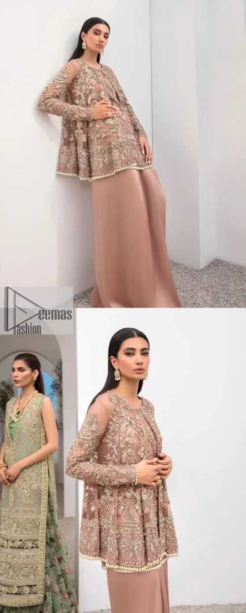 Rich shades and stunning details of party outfit – you’ll be making heads turn. A 2 pc outfit with a