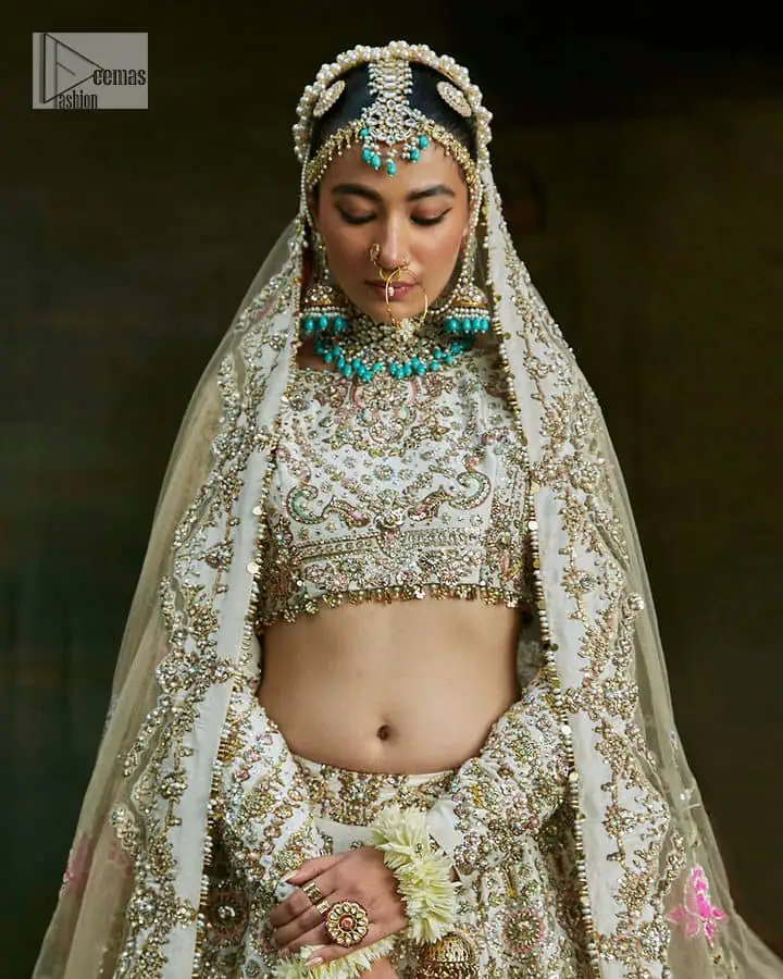 Make your Nikah a truly memorable occasion with our exquisitely tailored outfit, designed to enhance your natural beauty and captivate all in attendance. 