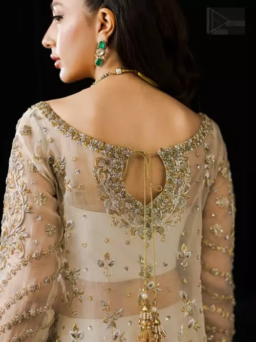 Ivory hue serves as a versatile canvas, allowing the intricate craftsmanship to take center stage.