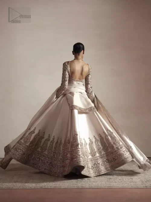 Ivory Short Shirt Lehenga Dupatta