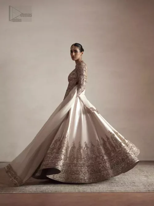 Ivory Short Shirt Lehenga Dupatta