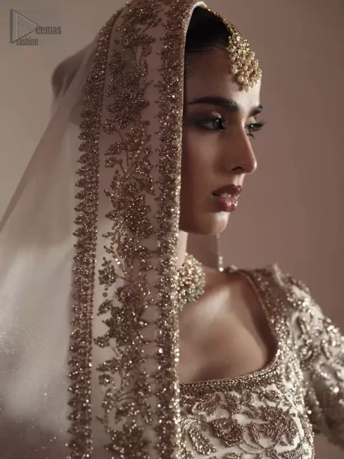 Ivory Short Shirt Lehenga Dupatta