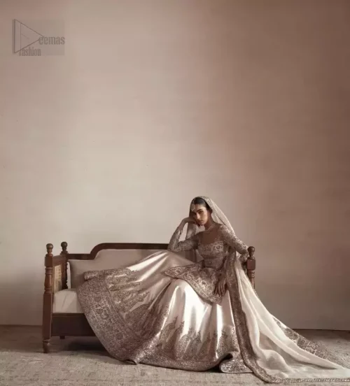 Ivory Short Shirt Lehenga Dupatta