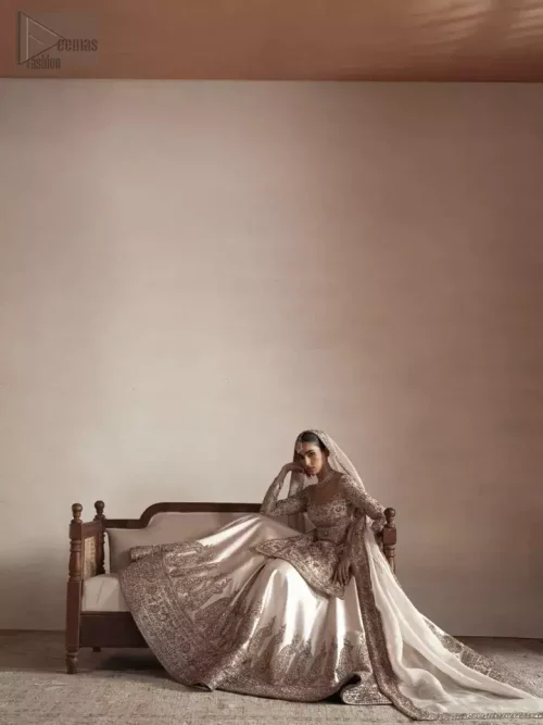 Ivory Short Shirt Lehenga Dupatta