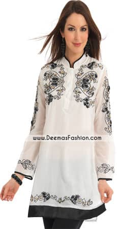 Elegant-White-embroidered-kurta