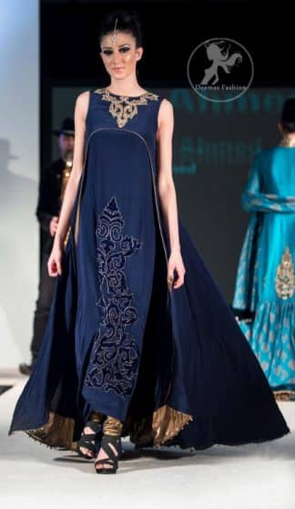 navy blue frock design