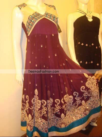 Make your wardrobe more interesting with this shabby chic statement intensified with rich thread embroidery all over the front and bold patterns at daaman. Artistically designed with pleats and small sized floral motifs all over the shirt. Hemline is ornamented with different colors patches and detail embellishment. It is coordinated with churidar pajama and dupatta which having sequins spray all over.